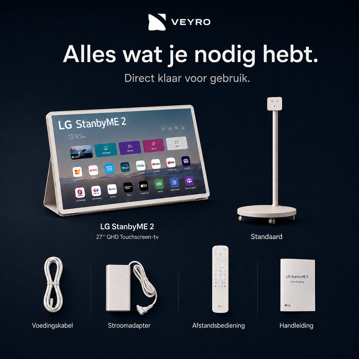 StanbyME 2 – 27” QHD Draagbare Touchscreen TV